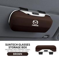 Automobilio skydelio akininių nuo saulės laikymo dėžutė, skirta Mazda 2 3 5 6 CX-4 CX-5 CX-7 CX-8 CX-30 CX-50 MX5 Miata RX-7 RX-8 Axela Atenza Priedai black