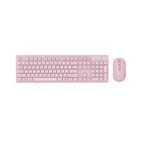 Lenovo bevielės klaviatūros ir pelės rinkinys, pilno dydžio klaviatūra, verslo biurui, USB, nešiojamam kompiuteriui, stacionariam kompiuteriui rožinė