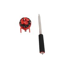 Diskinis siurbtukas su teleskopiniu kotu ir kabliu 304 nerūdijančio plieno diskinis siurbtukas S Black and Red red