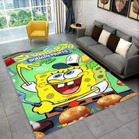3D S-SpongeBob Patrick Star Animacinis Kilimas Kilimas Žaidimų Kambariui Miegamajam Svetainei Sofai Namų Dekoras, Vaikų Kilimas Neslystantis Grindų Kilimėlis 40x60cm yellow