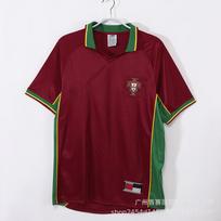 Factory World Cup National Team Portugal No. 7 C Ronaldo Football Uniform Home Field Two-passenger Short-sleeved M brown