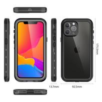 Red Pepper Small Dots Waterproof Shockproof Diving Case for iPhone 13 Pro Max (6.7-inch) iPhone X/XS juoda
