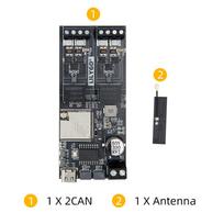 LILYGO® T-2CAN ESP32-S3 Development Board Stand-Alone CAN FD Controller with SPl Interface 16MB FLASH / 8M PSRAM Wireless Module 2 x CAN