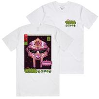 Unisex shirt Cotton Oversize Large Size MF DOOM - MM..Food 20th Anniversary Beef Rapp  White- XXXXL black