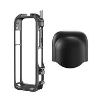 Metal Camera Housing Aluminum Metal Cage For 360 X4 Sports Camera Protective Housing Frame Cage A black