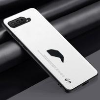 Silikoninis pilnos apsaugos dėklas telefonui Asus ROG Phone 7 6 D 6S, prabangus PU odos dėklas telefonui Asus ROG Phone 3 5 S 5S, dangtelis Coque For ROG Phone 6D balta