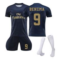 19/20 Home Jerseys Sporto komandos uniformos rinkinys Futbolo treniruočių kostiumo rinkinys 28 black