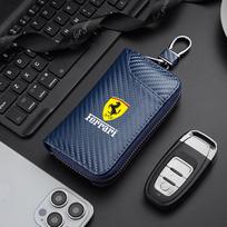 Anglies pluošto automobilio raktų pakabukas Unisex raktų dėklas Organizatorius Piniginė Ferrari F430 Stradale Roma 488 Spider SF90 LaFerrari Portofino