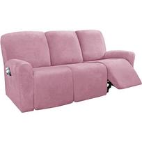 Aksominis recliner sofos užvalkalas svetainei, recliner kėdei, geras užvalkalas sofai, slipcover recliner kėdėms, 1 2 3 4 vietų sofos užvalkalas namams 2 Seat(44-66inch)