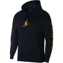 Jordan Men's Legacy FIBA 10 Fleece Hoodie Black Gold CJ9098-010 XL black
