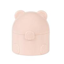 Bear Shape Empty Box Baby Powder Sub-Bottling Storage Box Empty Container Multifunctional Empty Powder Puff Boxes For Child rožinė