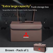 For Mitsubishi Outlander Pajero Asx Colt Lancer L200 Triton RALLIART Car Trunk Organizer Box Tailbox Stowing Tidying Storage Bag WJ4 ruda