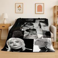 Kpop Felix Stray Kids Muzikinė flanelinė antklodė Minkšta šilta antklodė miegamajam svetainei lovai kelionėms stovyklavimui iškylai Dovana 150cmx180cm