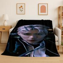 Kpop Felix Stray Kids Muzikinė flanelinė antklodė Minkšta šilta antklodė miegamajam svetainei lovai kelionėms stovyklavimui iškylai Dovana 180cmx230cm