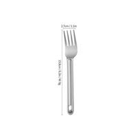 Lightweight Pure Titanium Camping Cutlery Set: Knife, Fork, Spoon - Ideal for Outdoor and Mountaineering Use