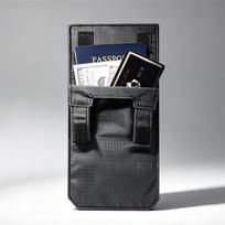 RFID Apsaugota nuo vagysčių Nematoma juosmens tašė: Saugus paso ir dokumentų laikiklis su apsauga nuo nuskaitymo kelionėms 14*25CM juoda