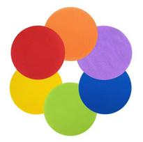 10 vnt. kilimų žymekliai, daugiaspalviai taškiniai apskritimai mokytojams, ikimokyklinio ugdymo ir darželio reikmenims Round 80mm purple