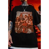Summer Hot Sale Bon Jovi Band Album Collage Signature Graphic T-Shirt Y2K Men Women Gothic Print Crew Neck Lightweight Casual T Shirt XXL