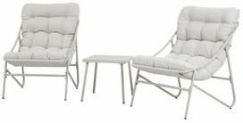 Lauko baldų komplektas Homla Tivoli Basic, šviesi smėlio sp., 2 vietų