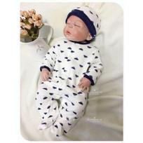 Newborn Air Layer Thin Cotton Baby Boy Romper Navy Blue Toy Car, No Hood, Minor Imperfections 59 beige