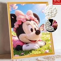 Disney Pearl Painting Painting Kit Minnie's Cherry Blossom Pearl Art Home Decor Handmade Gift 40x50