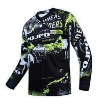 Rožinis motokroso marškinėlis vaikams Motokroso marškinėlis Jaunimo visureigio motociklo marškinėlis Mergaitėms DH mtb BMX marškinėlis Ilgomis rankovėmis dviračių marškinėlis S