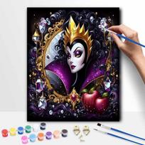 Disney Evil Queen Oil Painting Kit Home Bedroom Wall Decor Handmade Gift Art Crafts Painting By Numbers DIY Kits For Adults Wall Decor Gifts 20x30cm