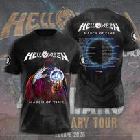 2026 Naujas Klasikinio Roko Helloween Grupės 3D Spausdintas T-shirt Unisex Hip Hop Tendencija Gatvės Laisvas Dydžio Viršutinė Dalis Trumpomis Rankovėmis Atsitiktinė Viršutinė Dalis 5XL gray