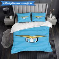 3PCS Lazio Football Club Emblem Bedding Set 2D Printing (Includes 1 Duvet Cover + 2 Pillowcases Coreless), Bedroom decor,Fan gift 140cmx200cm