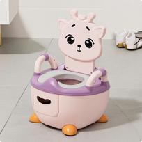 Tualeto dresiravimo minkštas puodukas su porankiais mažiems vaikams, vaikams, Pink Purple_Upgraded Pu Pad