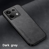 Atsparus smūgiams dėklas, skirtas Xiaomi Poco X6 Pro X5 5G F6 F5 F4 GT M6 M4 Pro apsauginis dangtelis Magnetinis automobilio laikiklis Telefono tekstūros verslo pilnos apsaugos dangtelis Poco X5 tamsiai pilka spalva