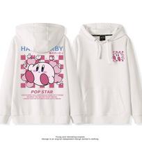 2025 m. Japoniškas mielas animacinis personažas Kirby žvaigždės spaudinio megztinis moterims, poroms, su gobtuvu, laisvas, madingas, porų mokyklos megztinis 3XL pink