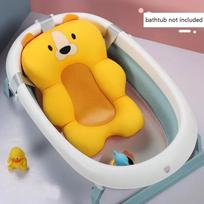 Nešiojama kūdikio vonios neslystanti pagalvėlė – saugos kilimėlis ir plaukiojanti maudykla kūdikio vonios pagalvėlė, dušo saugumo palaikymas saugiam maudymuisi yellow