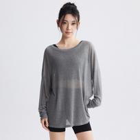 Women's Breathable Loose Long Sleeve Yoga & Running Top Plus Size One Size balta