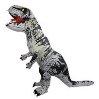 Pripučiamas Tyrannosaurus Rex kostiumas Helovinui ir scenos atmosferai Kids 120-150CM gray