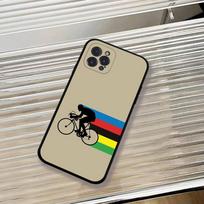 Kalnų dviračių dviračių sporto meno telefono dėklas, skirtas Iphone 17 16 15 14 13 12 11 Pro Max Plus, juodas korpuso dangtelis iPhone 17pro max gray