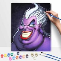 Disney Ursula oil painting painting art handmade diy painting home decoration gift 50x70cm gray