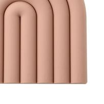 Hot Dishes Trivet Thickened Silicone Rainbow Waterproof Pot Heat Resistant Pad for Dining Room Kitchen Dusty Pink brown