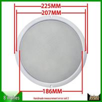 Baltos metalinės tinklinės garsiakalbių ragelių apsaugos: 2, 3, 4, 5, 6.5, 8, 10 Colių