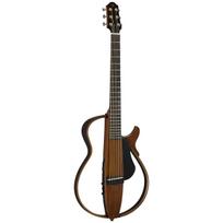 Yamaha Silent Guitar SLG200S NT featuring SRT powered pickup chromatic quiet and includes a soft Natural, system, built-in tuner, operation, case.