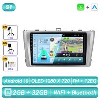 Skirta Toyota Avensis T27 2009 - 2015 Android automobilio radijas Multimedijos vaizdo grotuvas Navigacija GPS Carplay Jutiklinis ekranas Automobilio stereo sistema Pažangios sistemos B 4CORE 2G 32G black