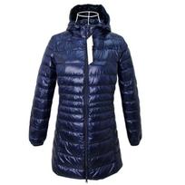 Baltas pūkinės striukės moteriškas paltas itin lengvas gobtuvu, plonas ilgomis rankovėmis 5XL blue