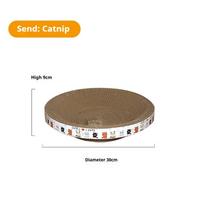 Gyvūnų reikmenys Katės draskyklė Lizdas Dubenėlis Baseinas Apvalus Nagų galąstuvas Be pleiskanų Žaislas 30cm*9 brown