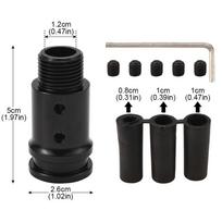 Universalus pavarų svirties sriegio konversijos adapteris M18x1.5 sidabras