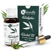 Naturalis Eucalyptus Oil Essential Oil - Pure Eucalyptus Essential Oil For Aromatherapy, Skin & Hair Care, Massage - 30Ml 30ML black