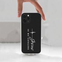 Verse Christian Jesus Bible Case For iPhone 17,11,12,13,16,14,15,Pro,Max,Plus,X,XS,XR,SE,Mini Transparent Soft Silicone iPhone13 gray