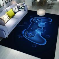 Vaikų žaidimų kilimas Minkštas pultelio kilimas berniukų miegamojo, žaidimų kambario, svetainės dekoravimui Šaunus žaidėjo grindų kilimėlis 40x60cm blue