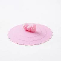 6 Colors Reusable Silicone Cup Cover Cute Seal Suction Cup Cover Dustproof Leakproof Tea Coffee Lids Cap Cup Accessories 10cm yellow