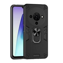 Military Grade Case for ZTE Blade A76 Protective Cover Shockproof Ring Stand Holder Fundas Coque ZTE Blade A76 juoda