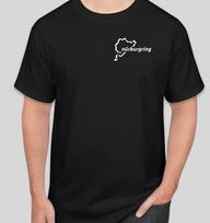 Nurburgring Track Outline White Logo T-shirt XL beige